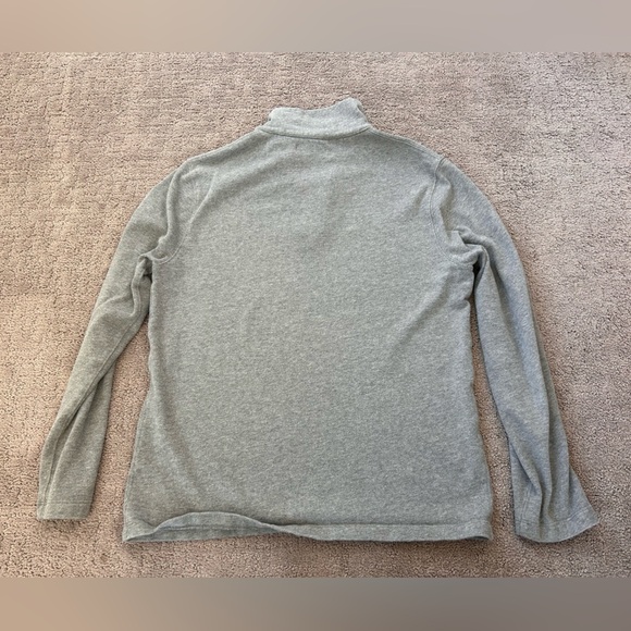 J. Crew Heather Gray Quarter Zip Sweater | Men’s Cotton Pullover | Size S - Picture 7 of 8